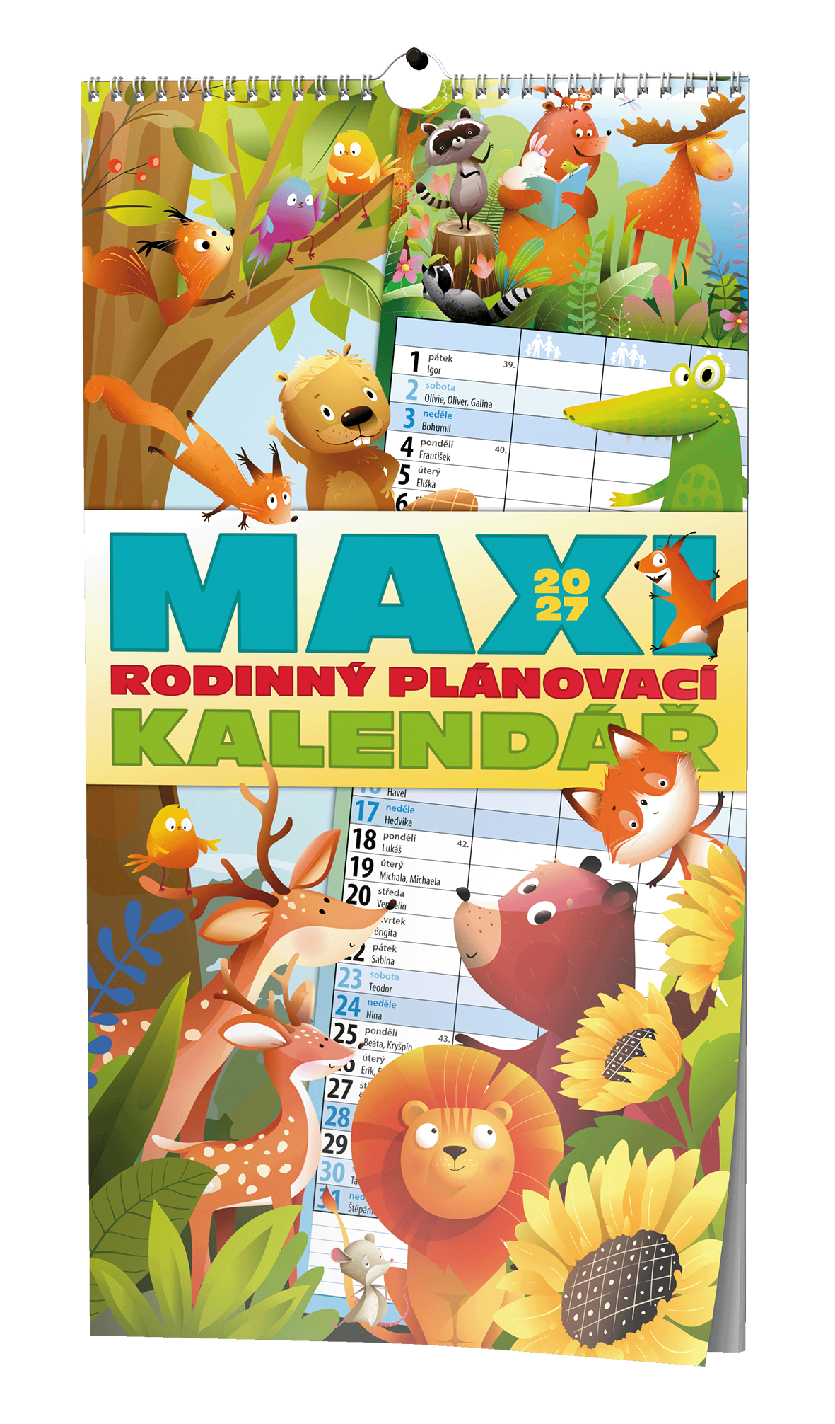 Maxi rodinný kalendář