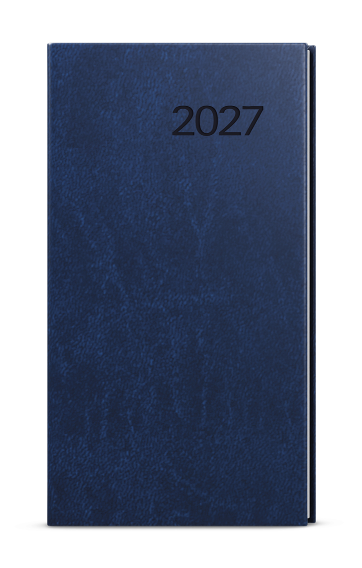 Kapesní týdenní diář Jakub Vivella 2027 - modrá