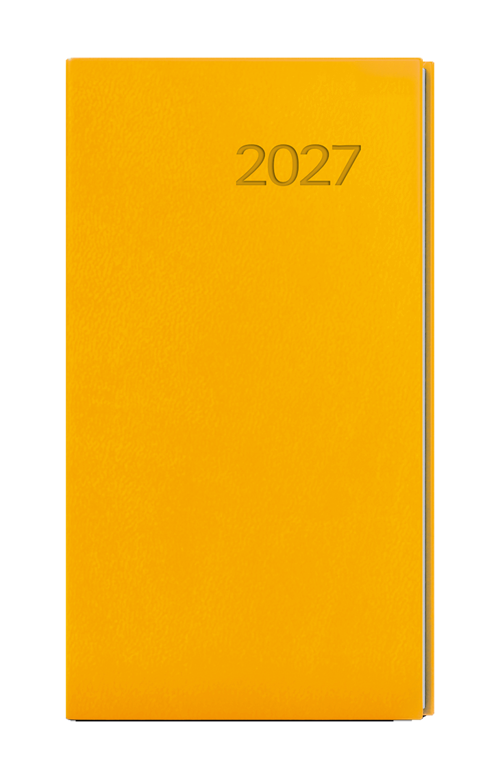 Kapesní týdenní diář Jakub Vivella 2027 - okrová 