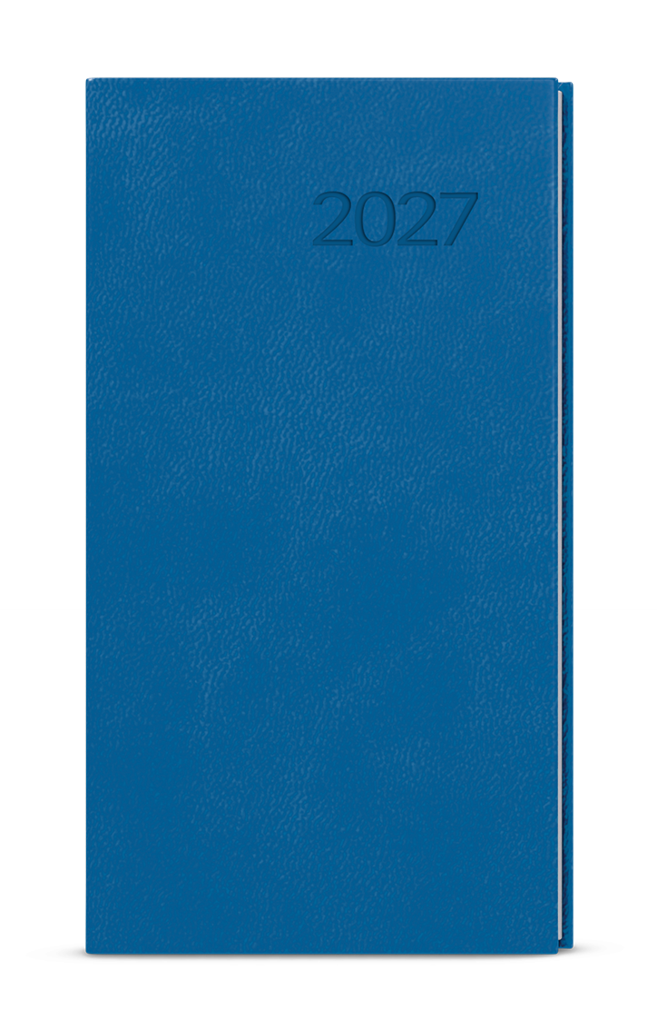 Kapesní týdenní diář Jakub Vivella 2027 - jasně modrá 