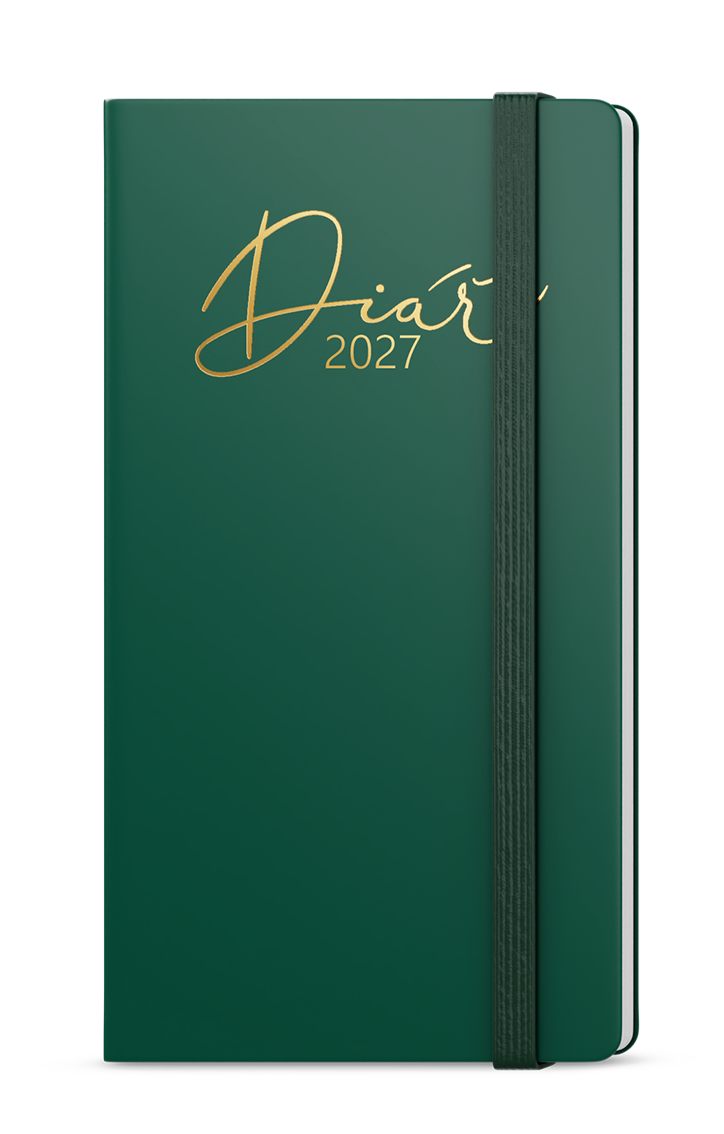Kapesní týdenní diář Jakub Luxi 2027 - zelená