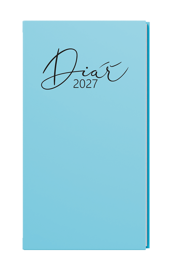 Kapesní týdenní diář Jakub Pastel 2027 - modrá