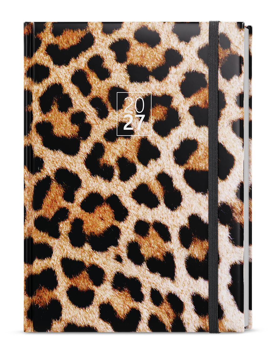 Týdenní diář Oskar Lamino 2027, A5 - leopard