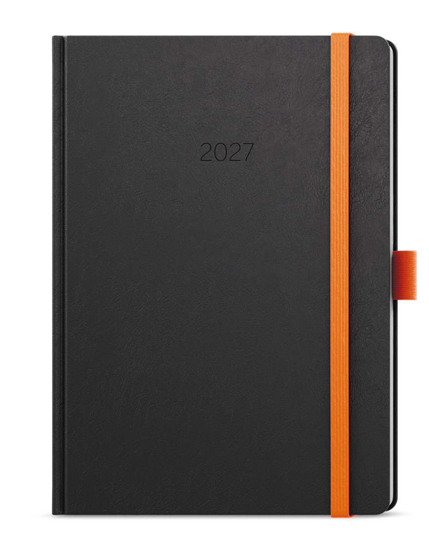 Týdenní diář Oskar Nora 2027, A5 - oranžová