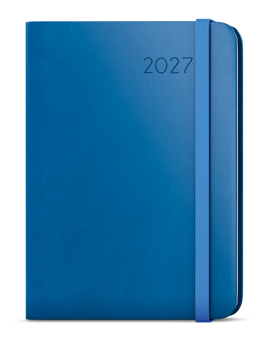 Týdenní diář Zoro Flexi 2027, A5 - jasně modrá 