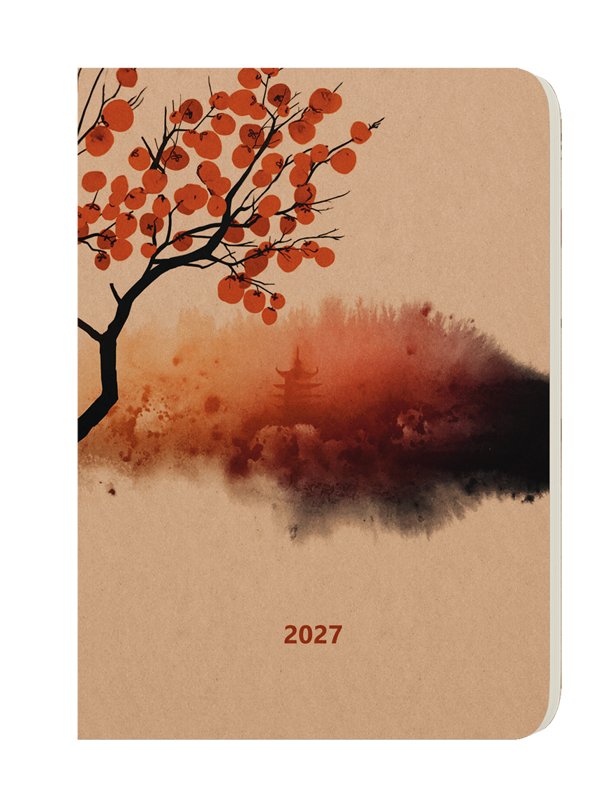Denní diář David Kraft 2027, A5 - zen