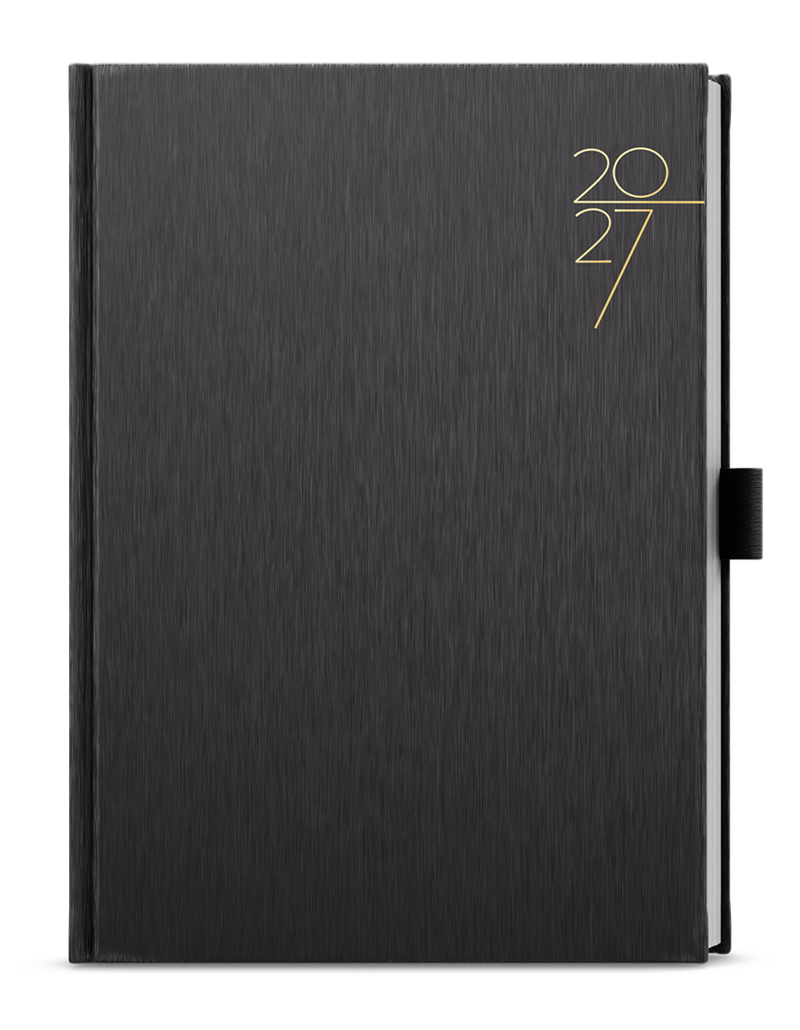 Denní diář David ForMen 2027, A5 - black