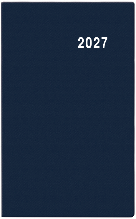 Týdenní diář Gustav PVC 2027 - modrá