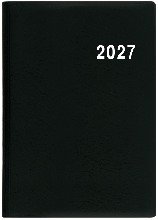 Týdenní diář Ladislav PVC 2027 - černá