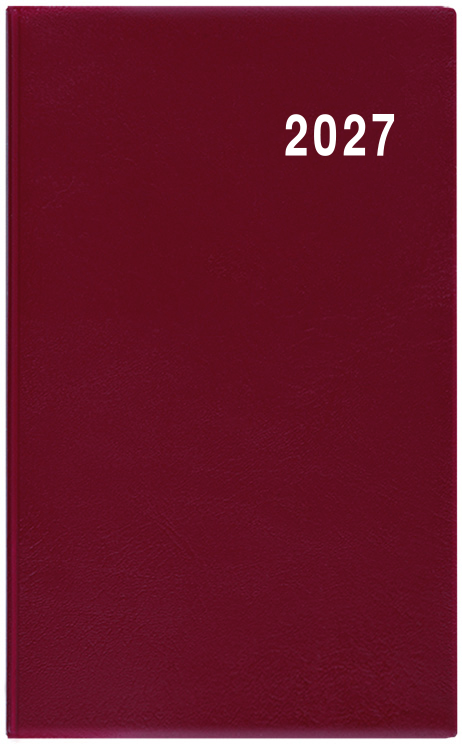 Měsíční diář Marika PVC 2027 - bordó