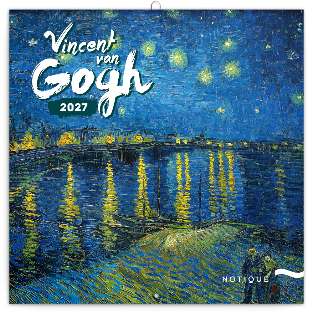 Poznámkový kalendář Vincent van Gogh 2027, 30x30 cm - východní