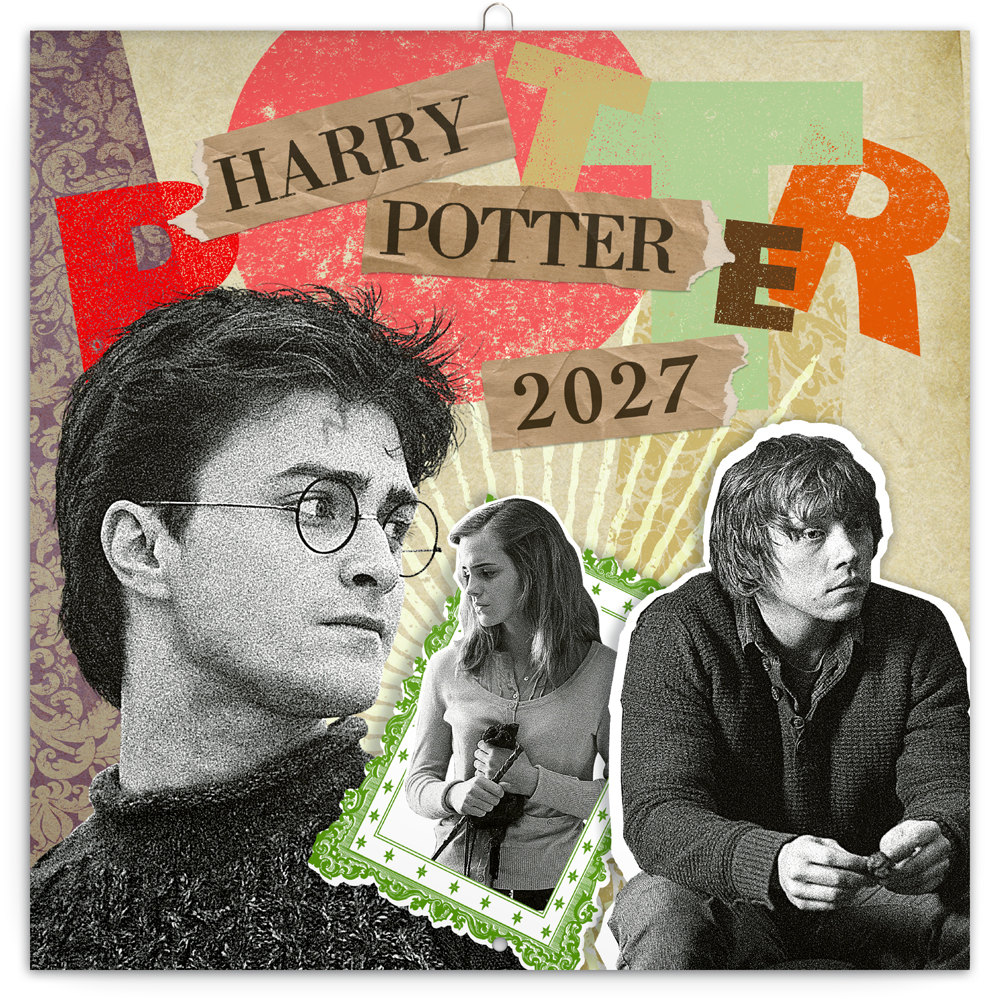 Poznámkový kalendář Harry Potter 2027, 30x30 cm
