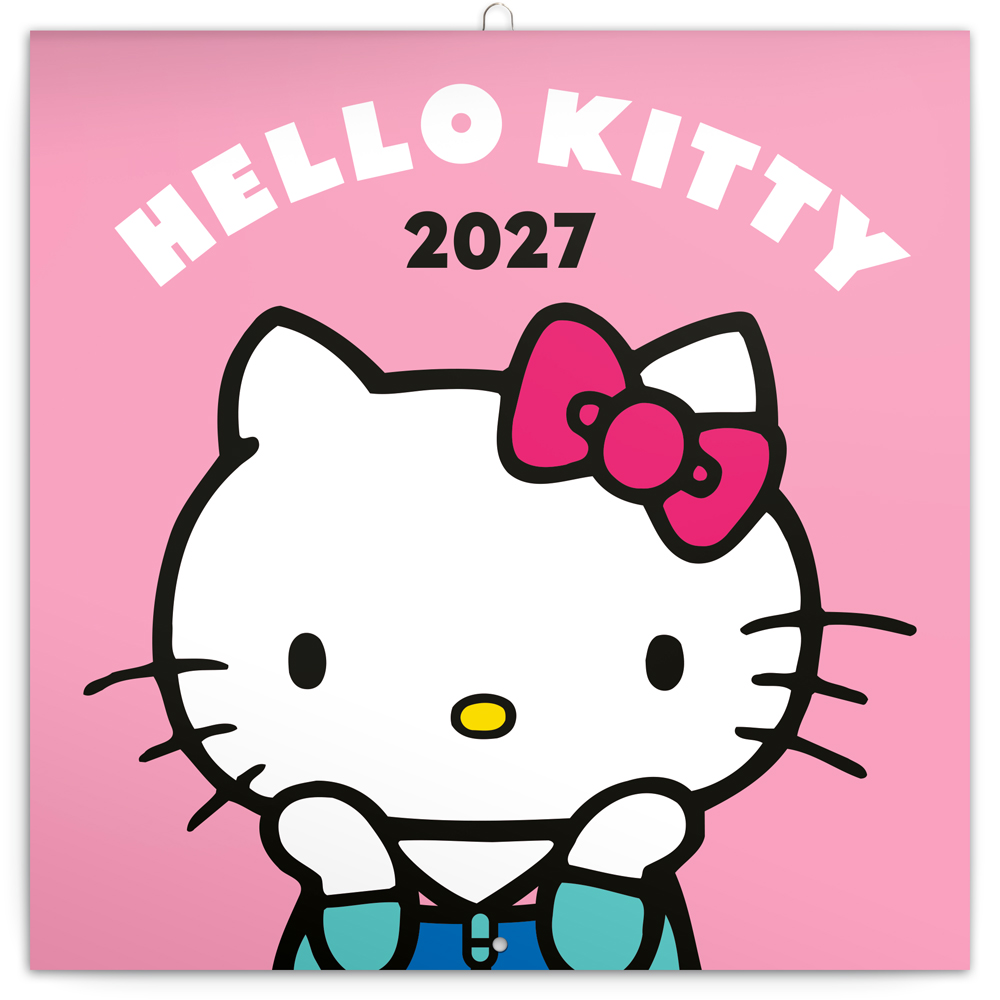 Poznámkový kalendář Hello Kitty 2027, 30x30 cm - západní