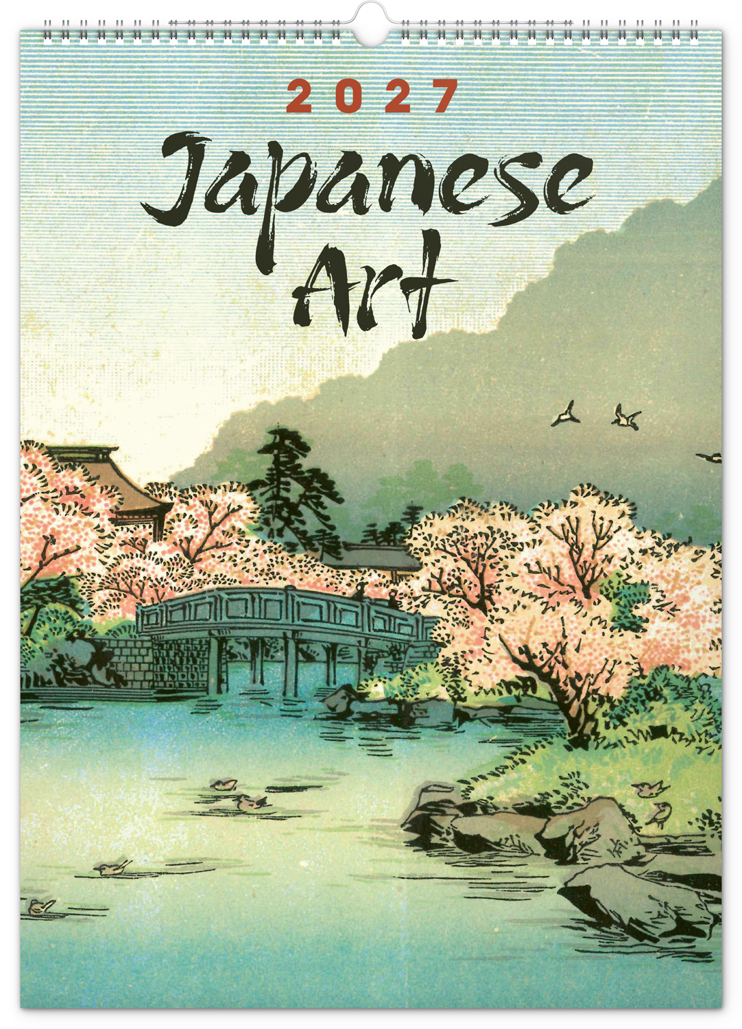 Nástěnný kalendář Vintage plakáty – japonské umění 2027, 33x46 cm