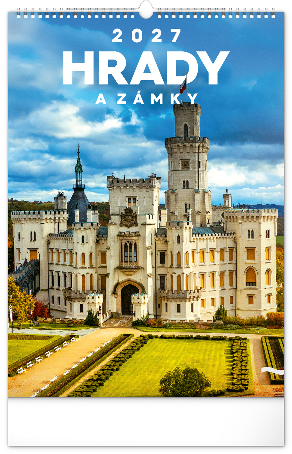 Nástěnný kalendář Hrady a zámky 2027, 33x46 cm
