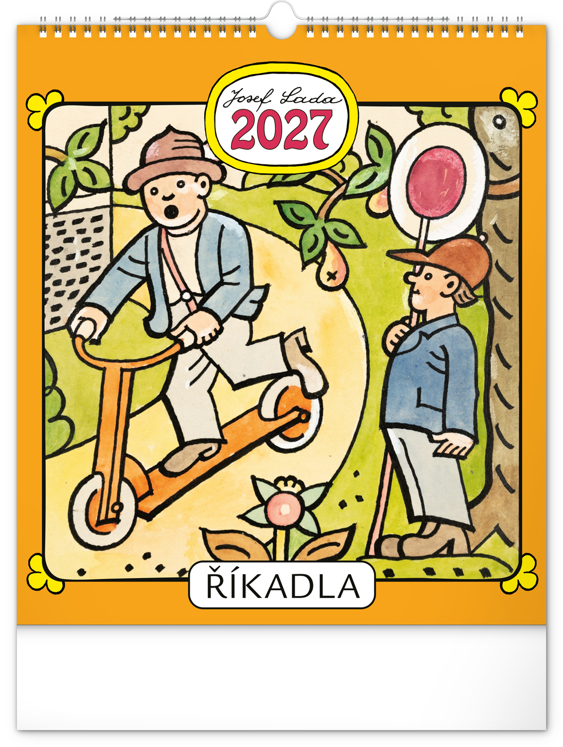 Nástěnný kalendář Josef Lada – Říkadla 2027, 30x34 cm