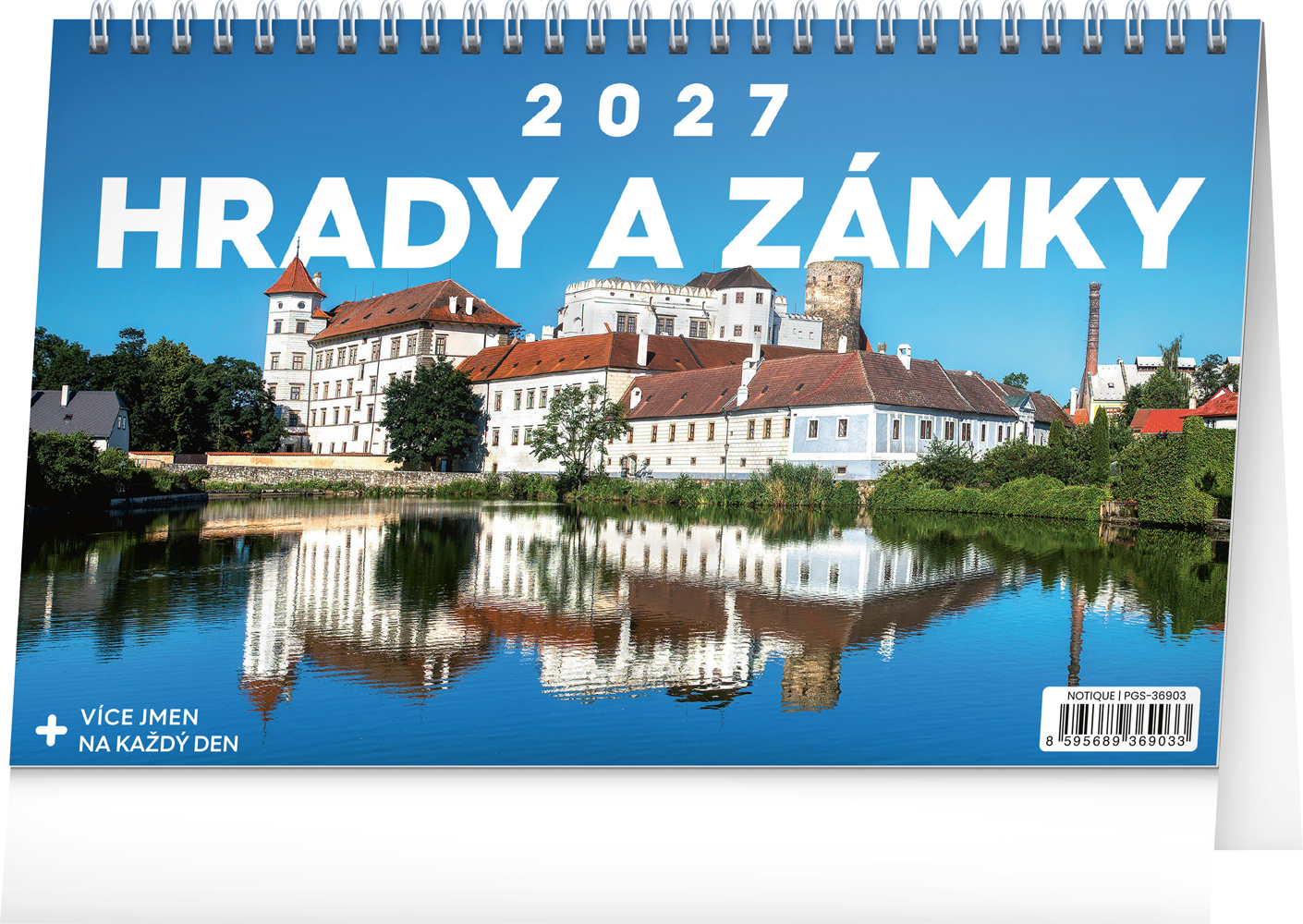Stolní kalendář Hrady a zámky 2027, 23,1x14,5 cm