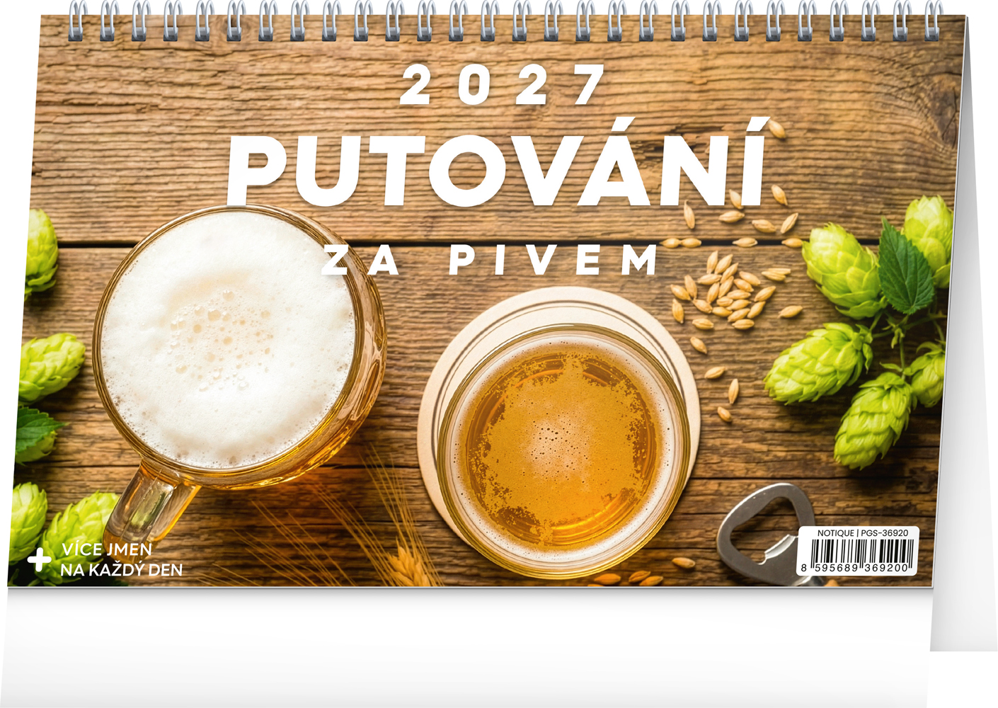 Stolní kalendář Putování za pivem 2027, 23,1x14,5 cm