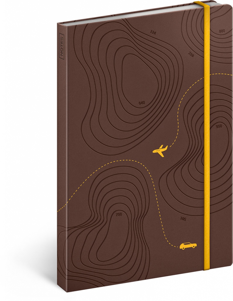 Linkovaný Cestovatelský notes, 13x21 cm