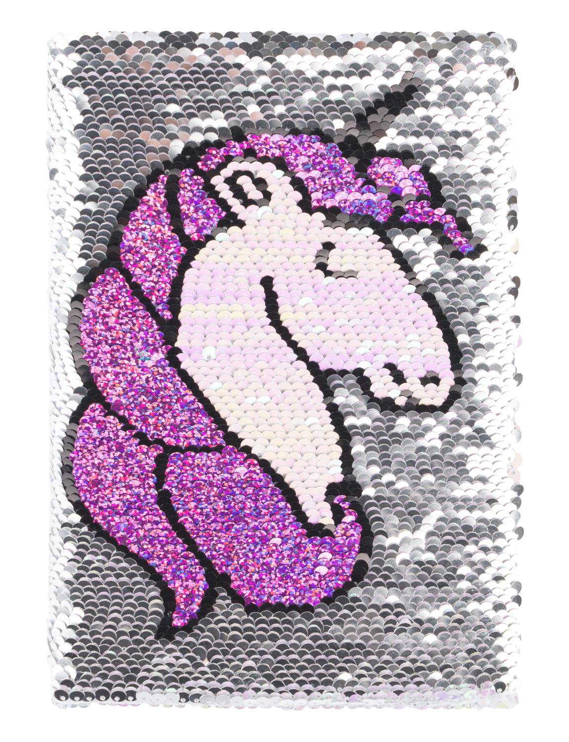 Linkovaný flitrový notes Unicorn