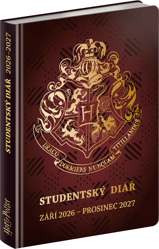 Studentský diář Harry Potter (září 2026 – prosinec 2027), 9,8x14,5 cm