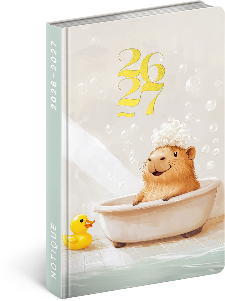 18měsíční diář Petito – Kapybara 2026/2027, 11x16 cm