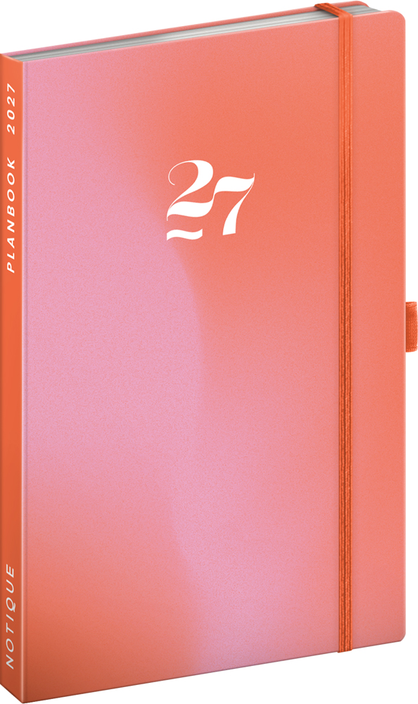 Planbook diář/notes Korál 2027, 13x21 cm - východní