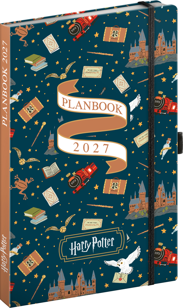 Planbook diář/notes Harry Potter –  Bradavický expres 2027, 13x21 cm - západní