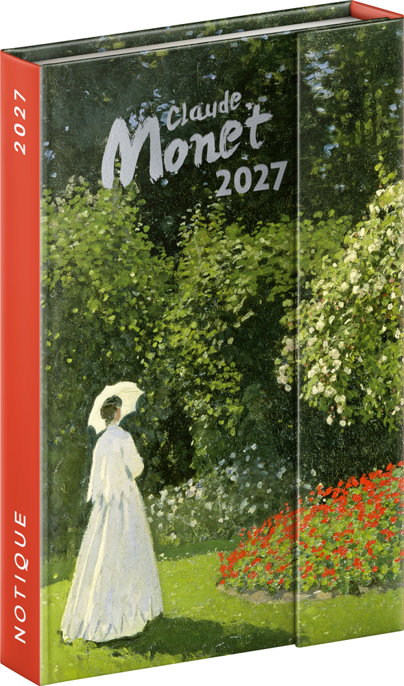 Týdenní magnetický diář Claude Monet 2027, 11x16 cm - východní