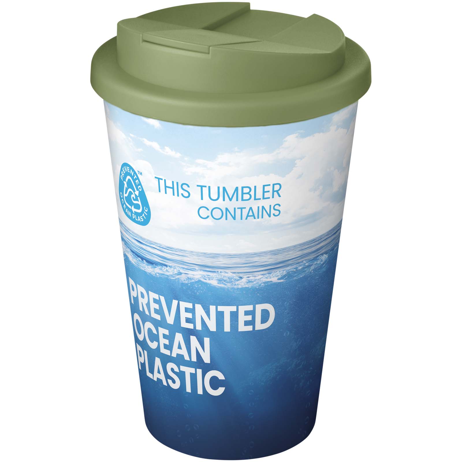 Termohrnek Unbranded Brite-Americano® POP 350 ml izolovaný tumbler s víčkem odolným proti vylití Heather green