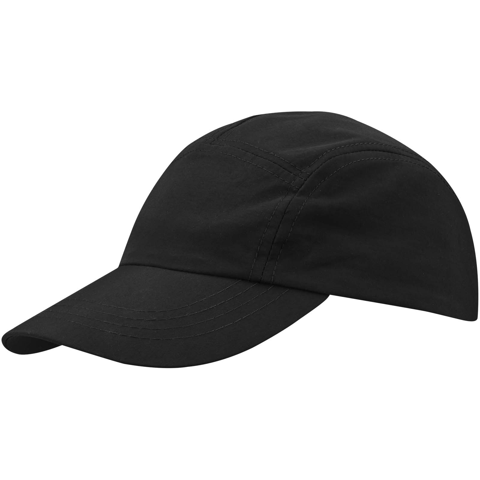 Pánská kšiltovka Elevate Solara nylonová čepice o gramáži 105 g/m2 Solid black