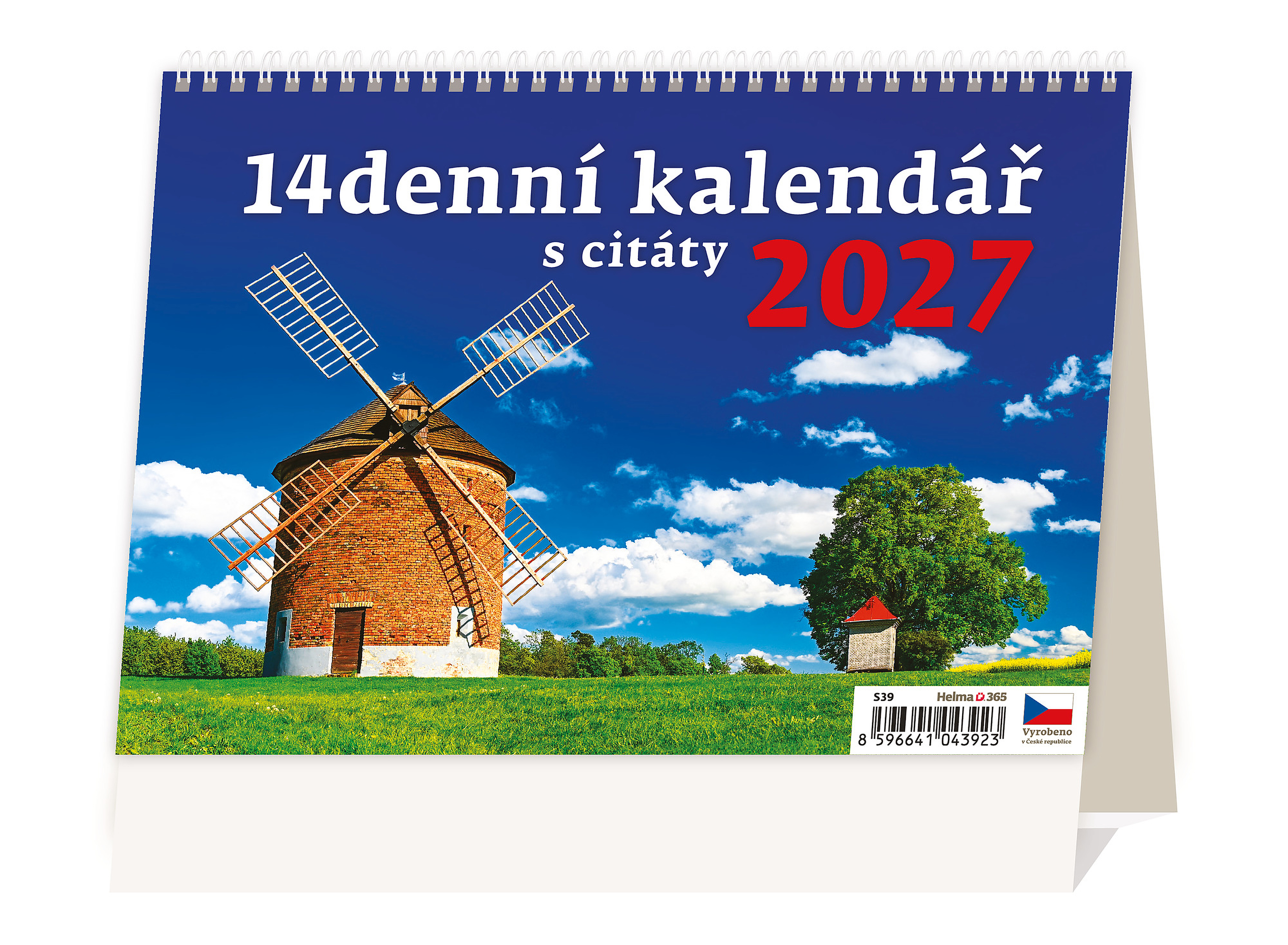 Stolní kalendář 14denní s citáty 2027