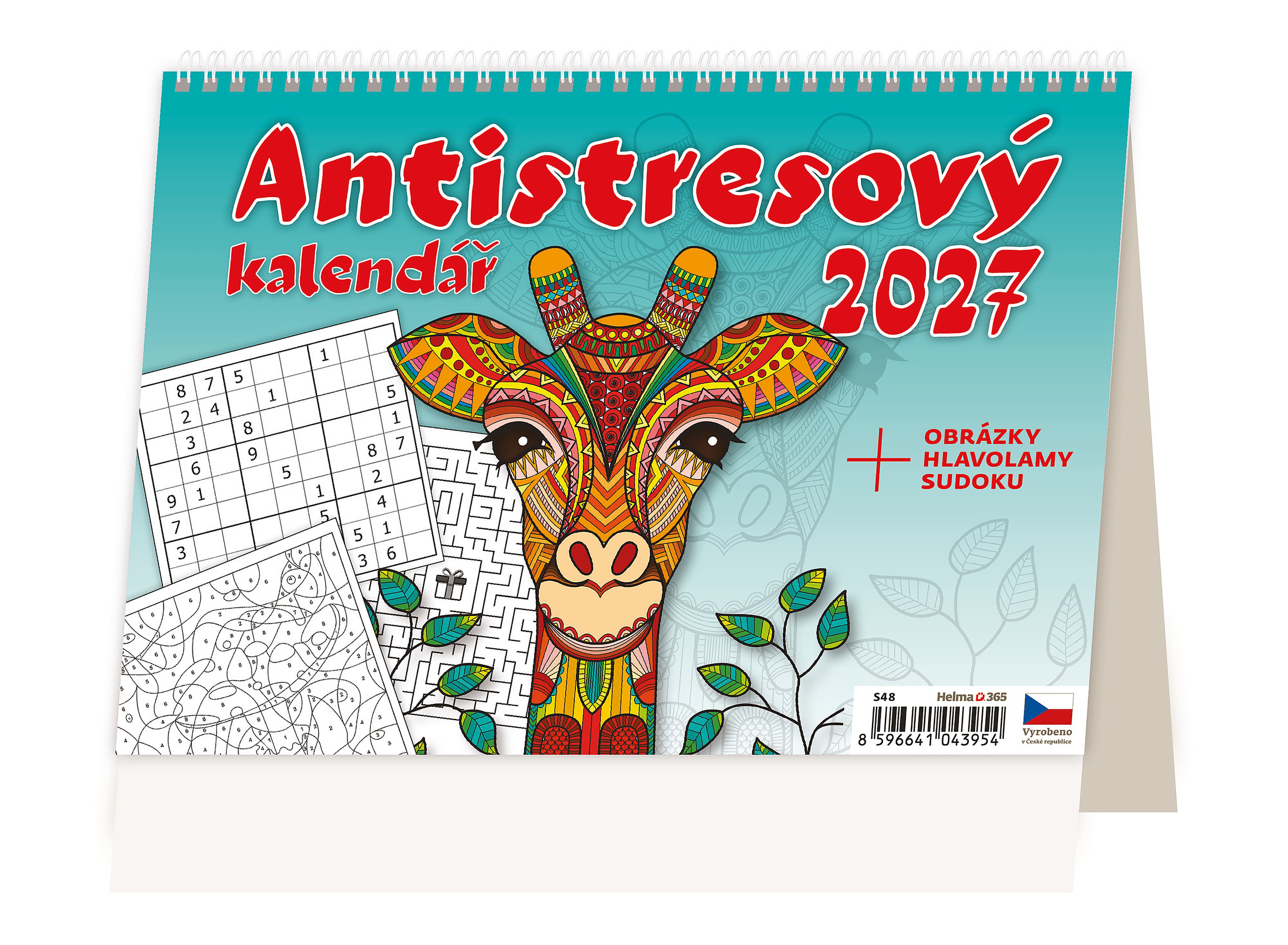 Stolní Antistresový pracovní kalendář 2027
