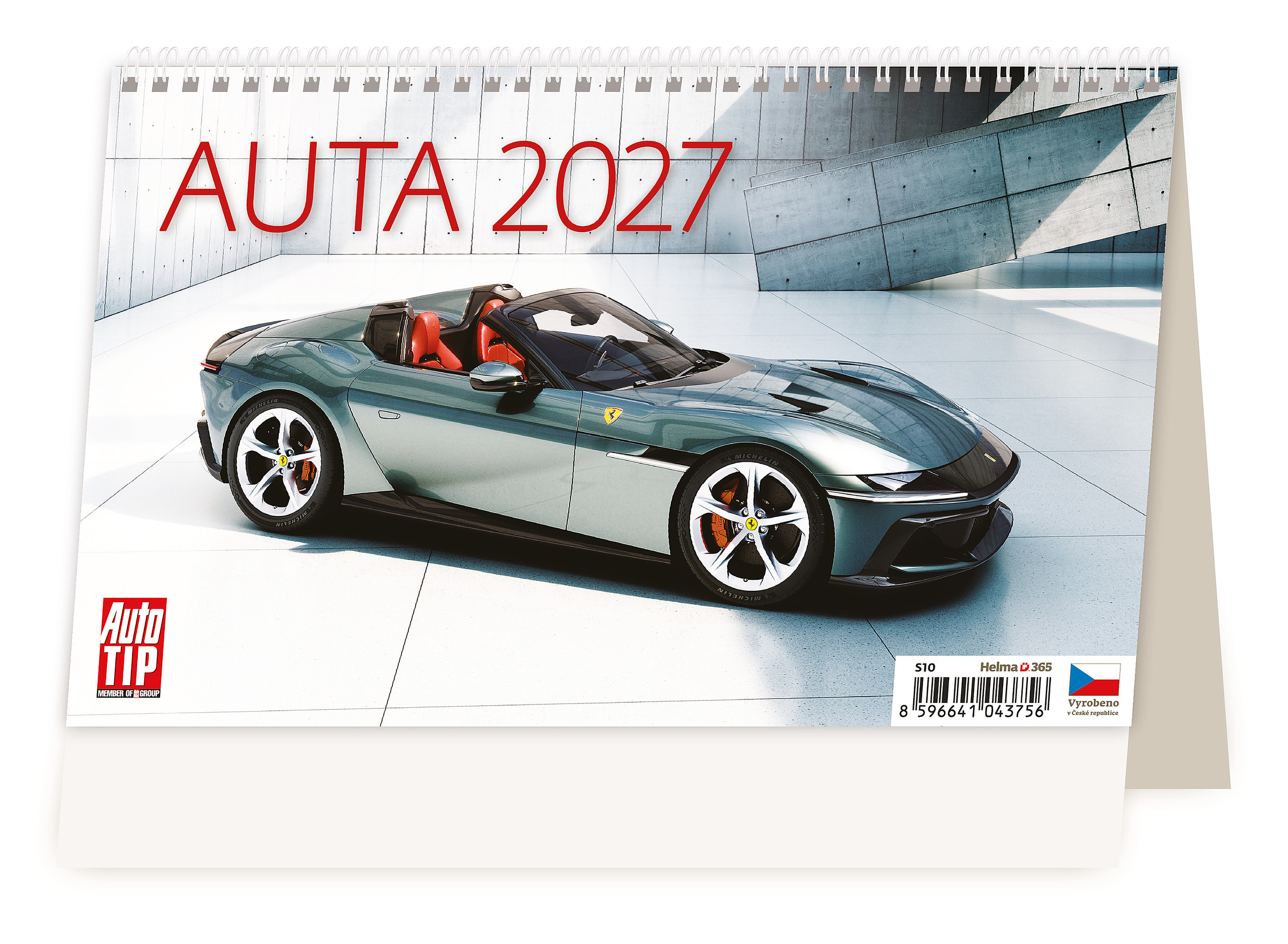 Stolní kalendář Auta 2027