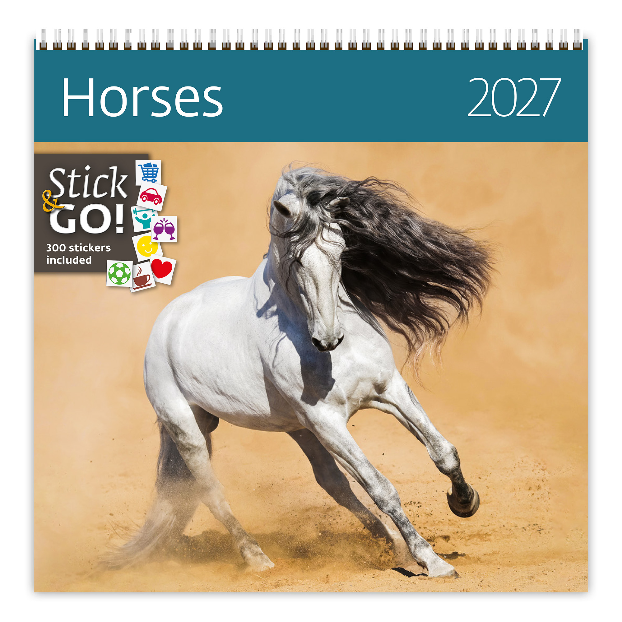 Nástěnný kalendář Horses 2027