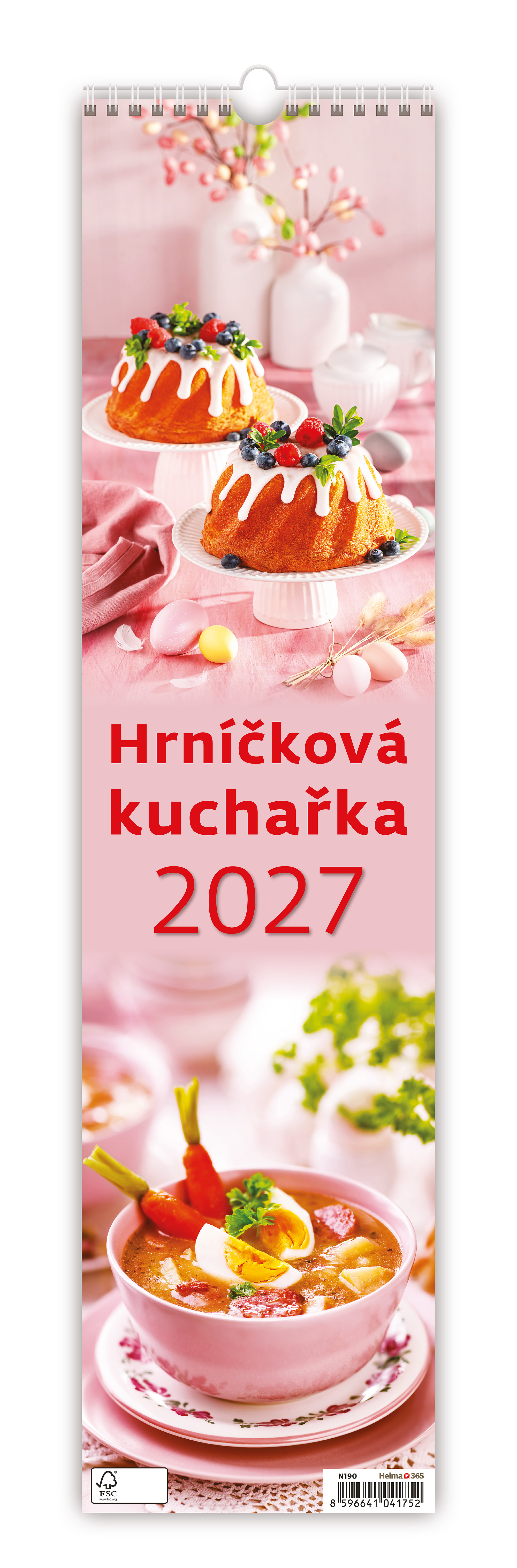 Nástěnný kalendář Hrníčková kuchařka 2027 - vázanka
