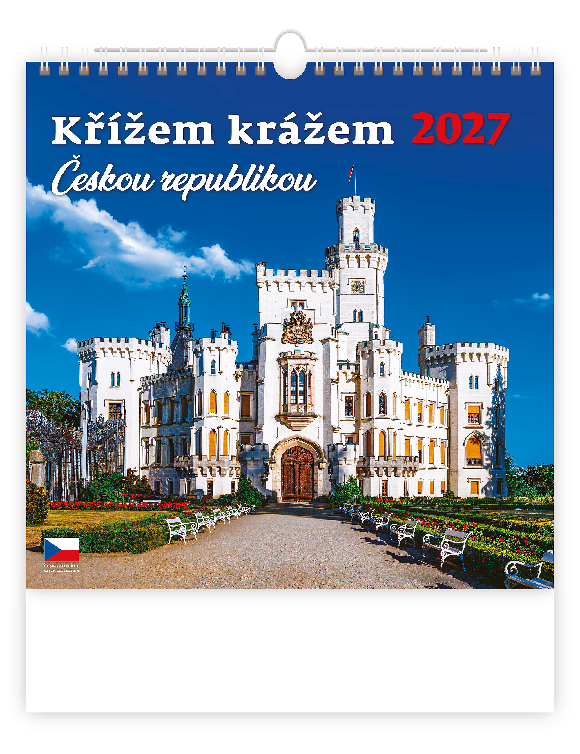 Nástěnný kalendář Křížem krážem Českou republikou 2027