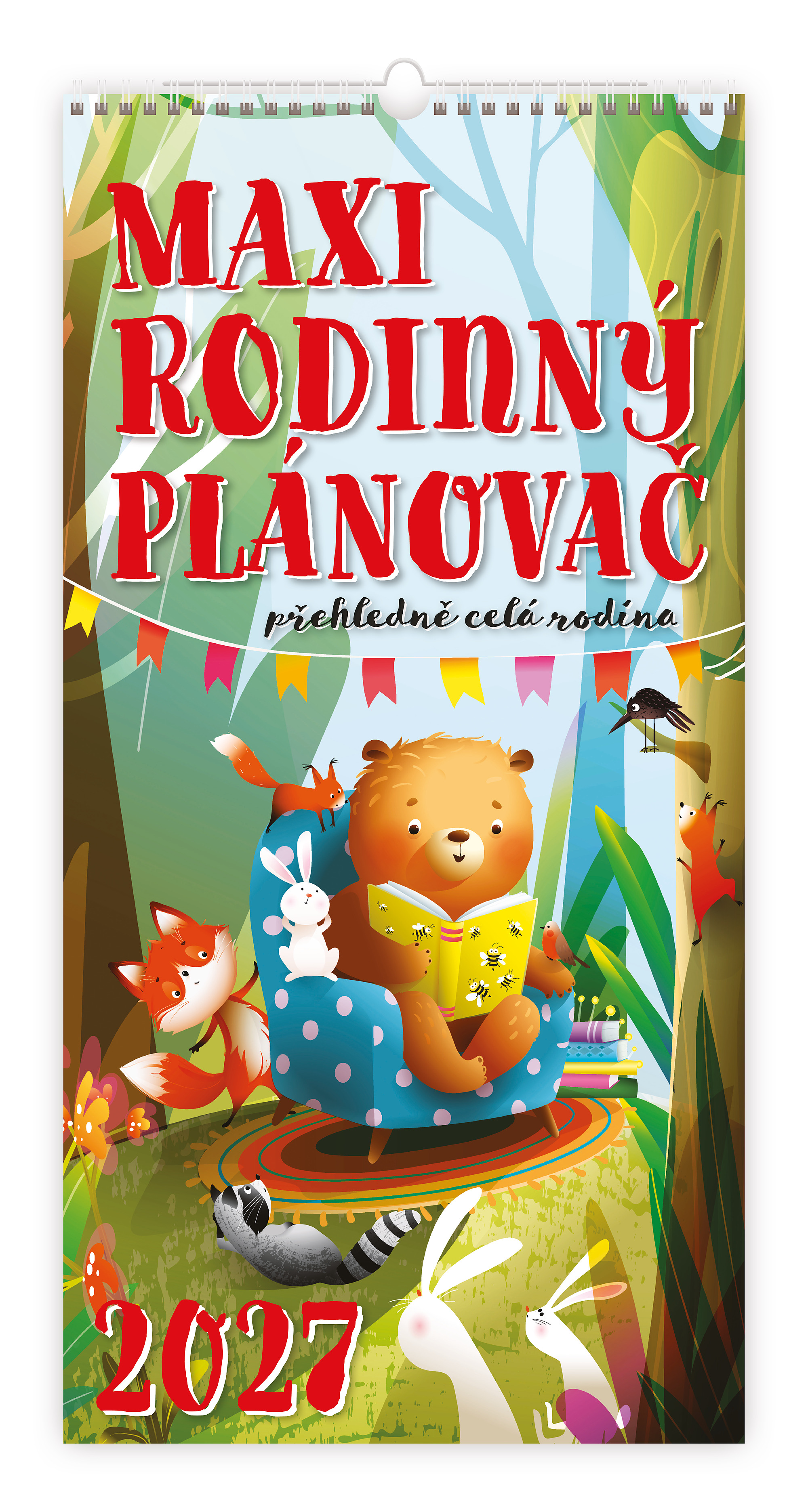 Nástěnný rodinný plánovač MAXI 2027