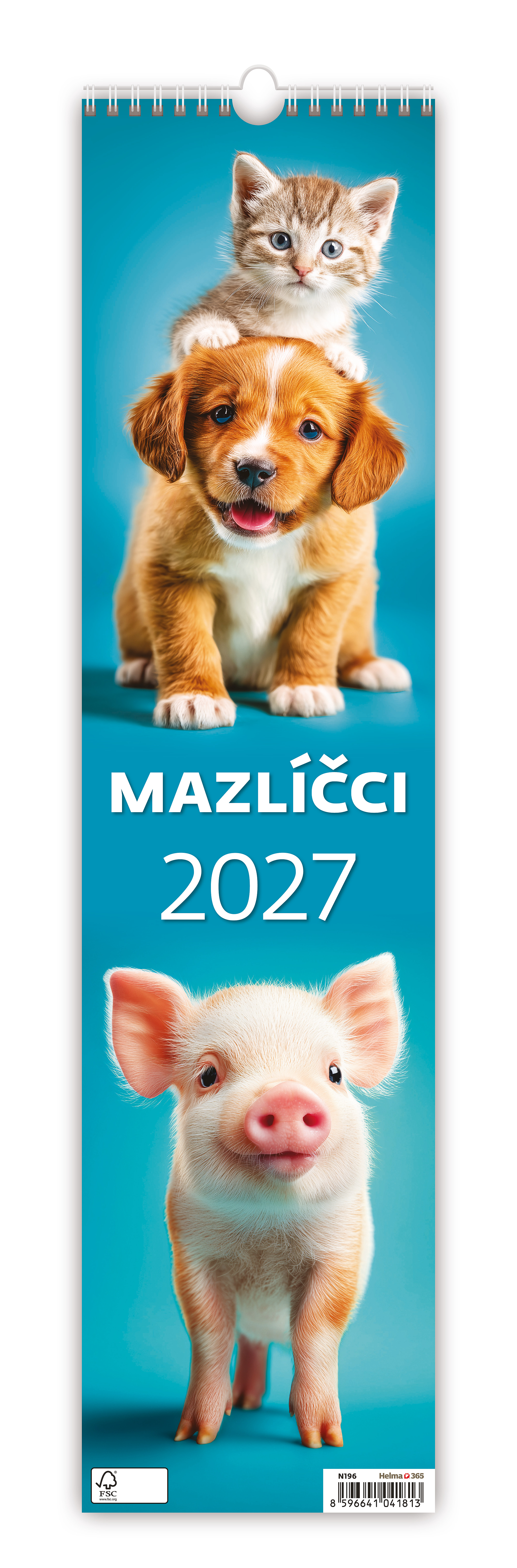 Nástěnný kalendář Mazlíčci 2027 - vázanka