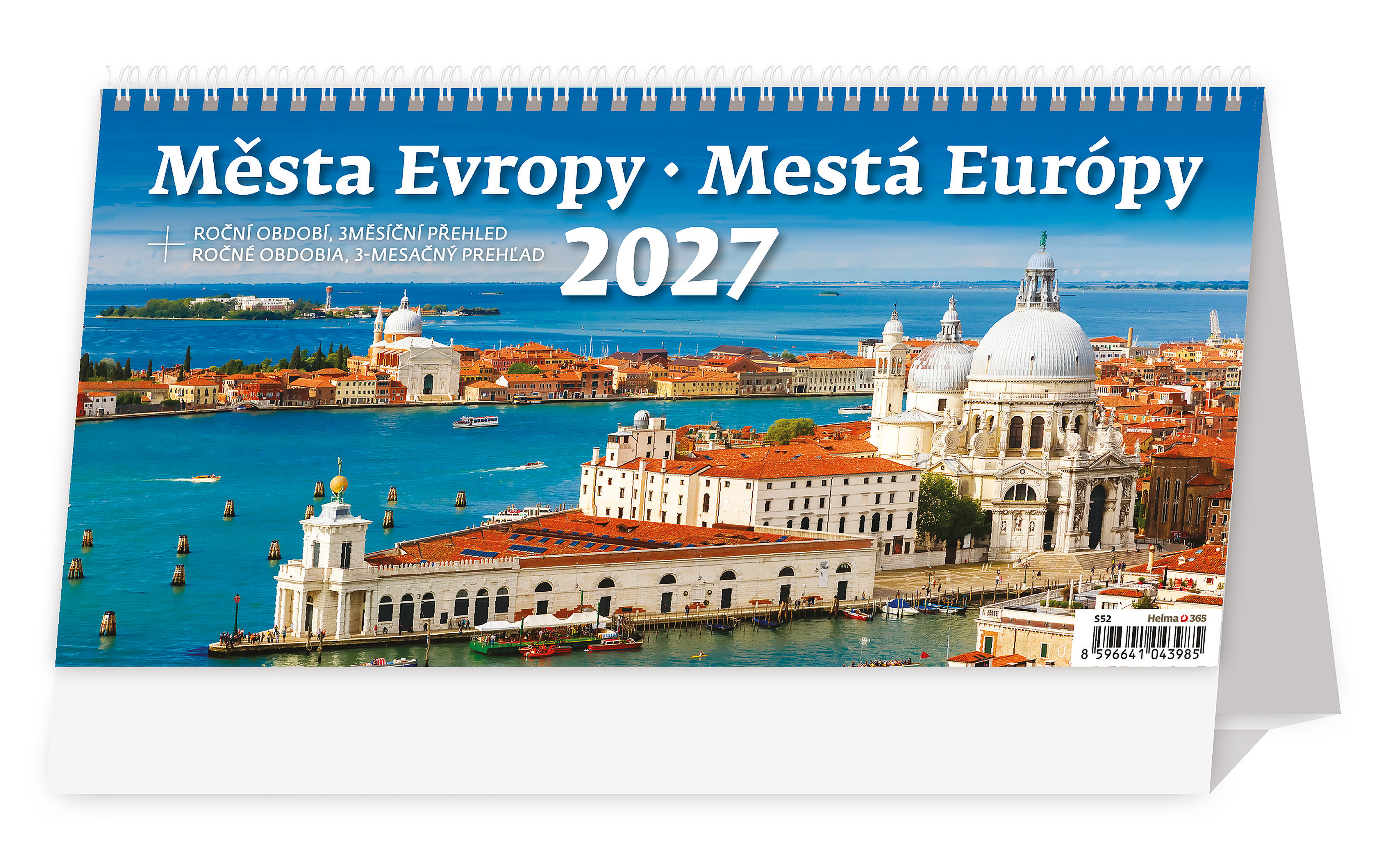 Stolní plánovací kalendář Města Evropy 2027