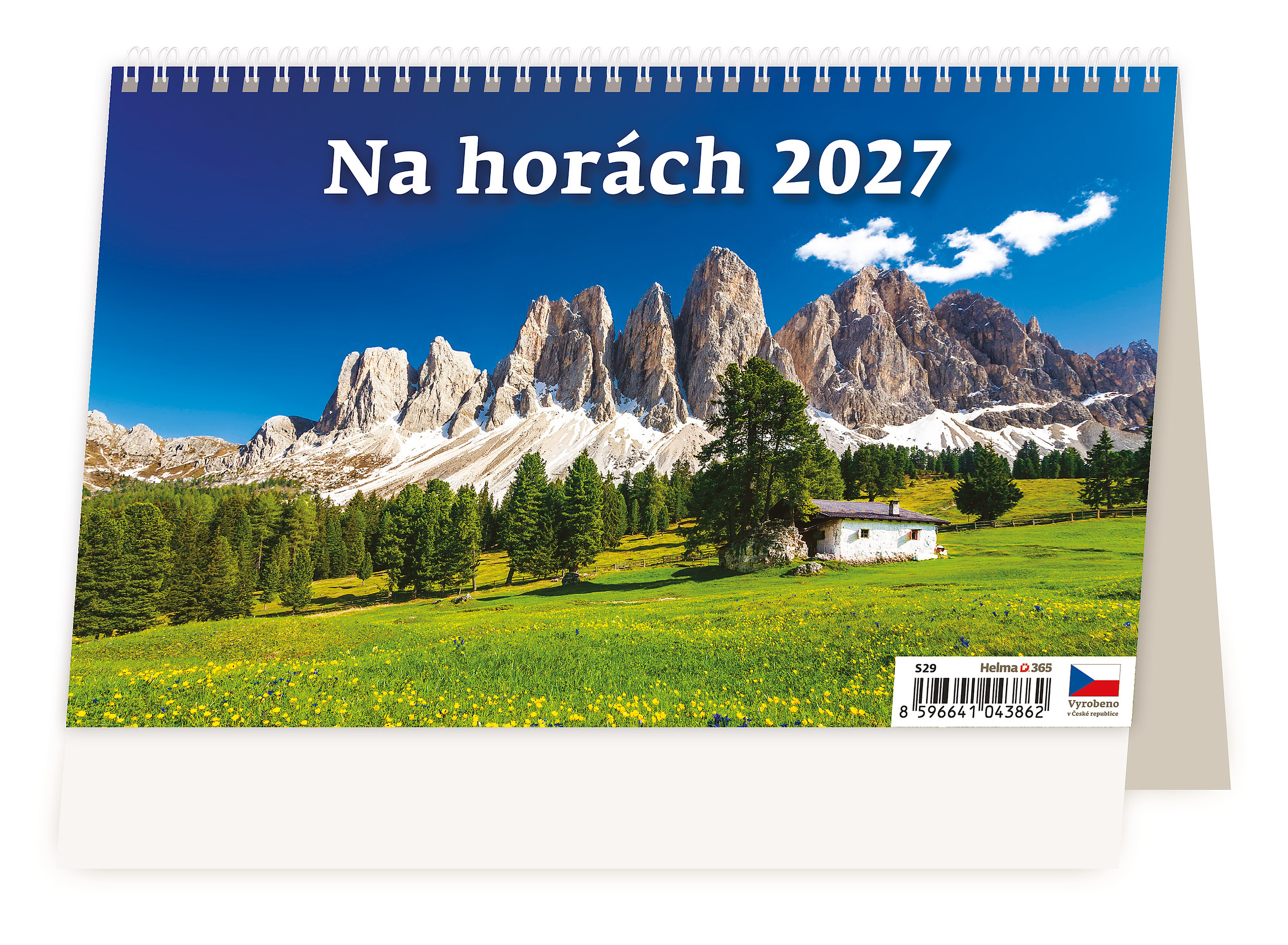 Stolní 14denní kalendář Na horách 2027