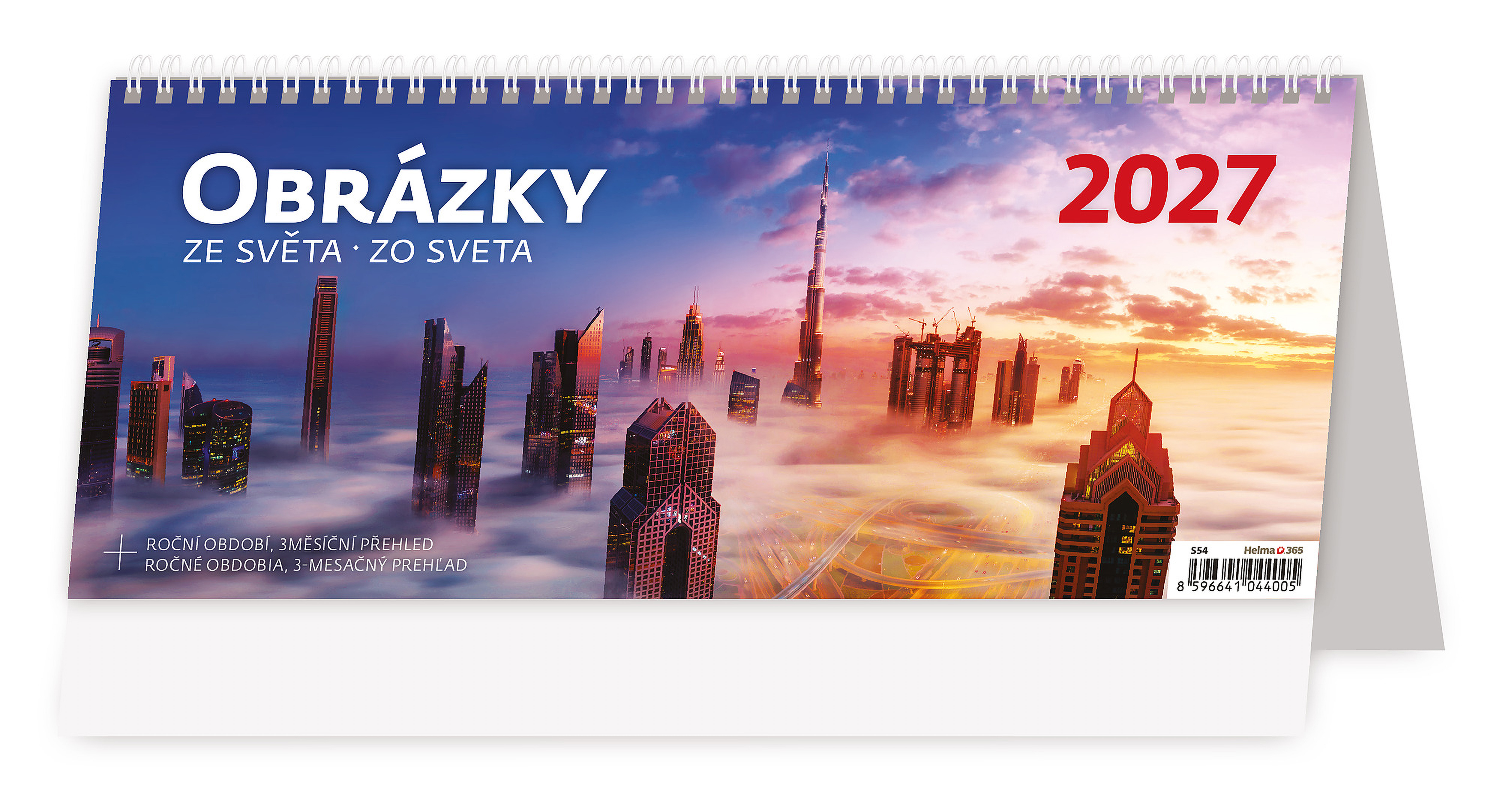 Stolní plánovací kalendář Obrázky ze světa 2027