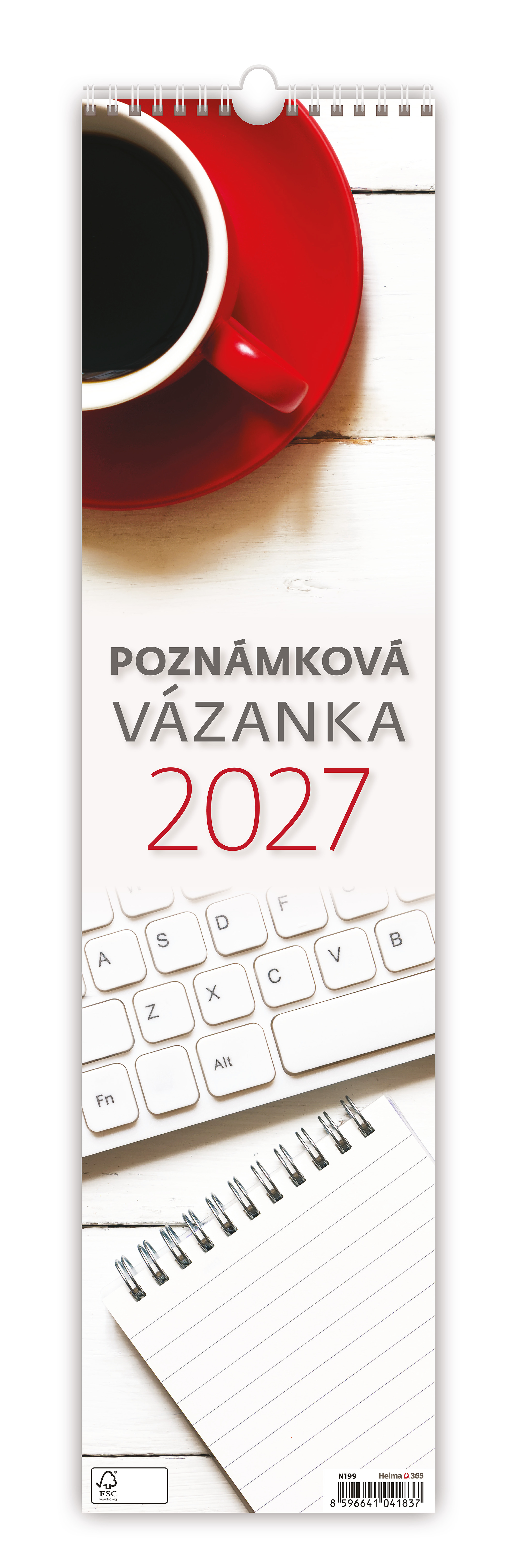 Nástěnný kalendář Poznámková vázanka 2027