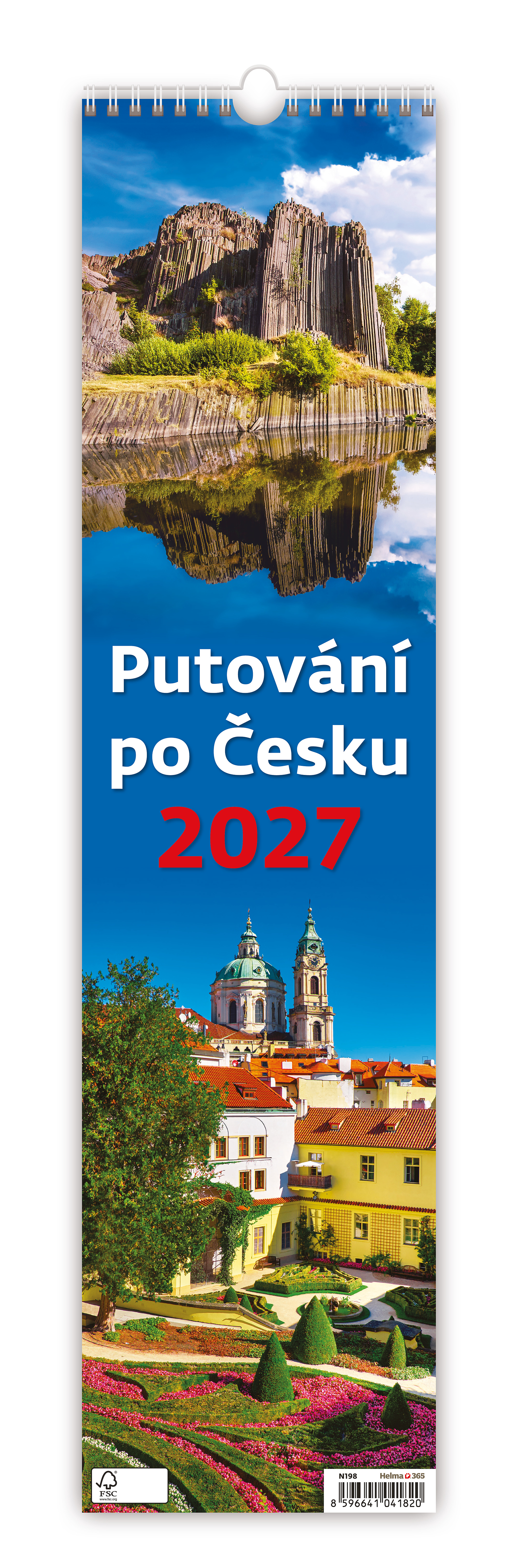 Nástěnný kalendář Putování po Česku 2027 - vázanka