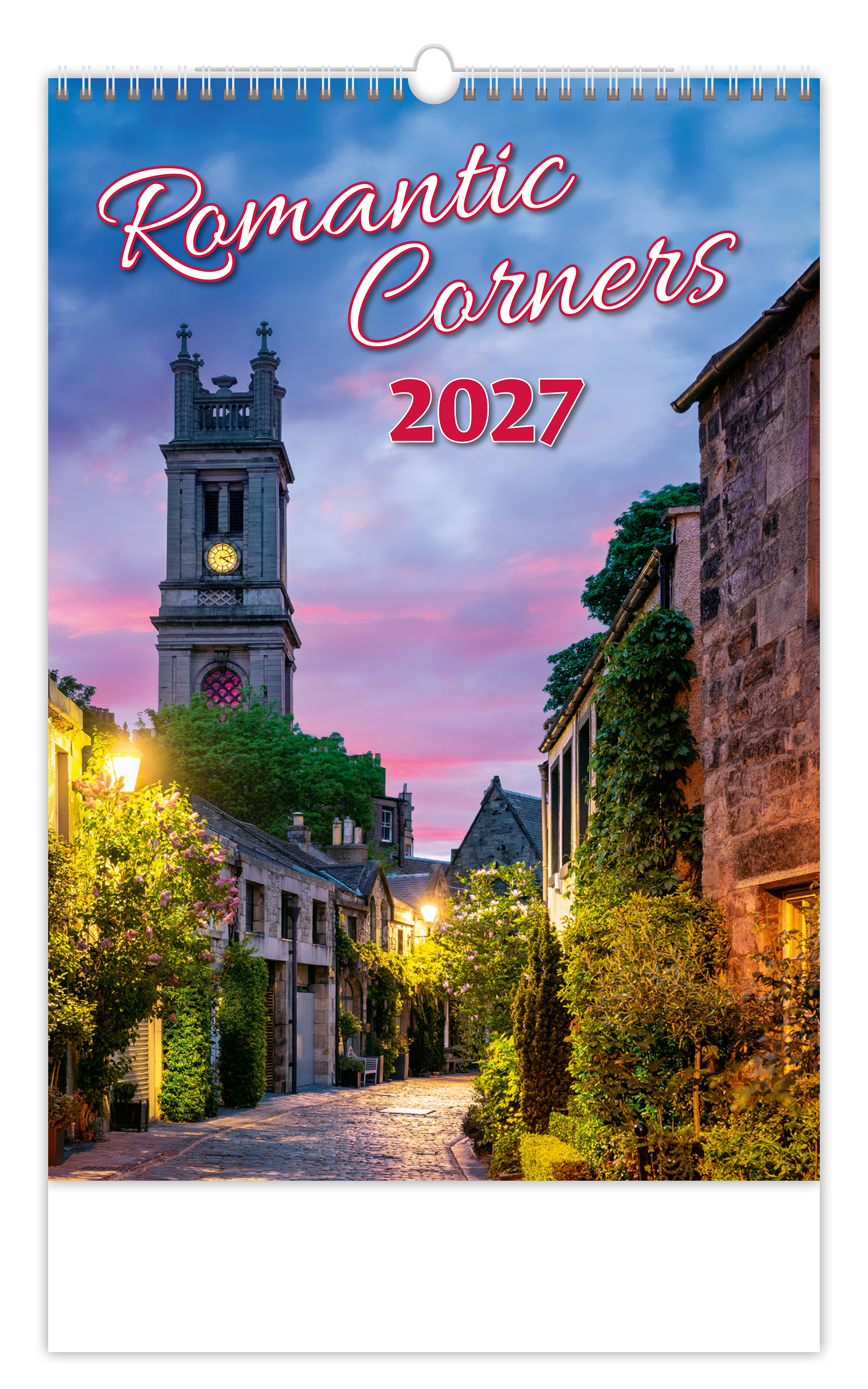 Nástěnný kalendář Romantic Corners 2027