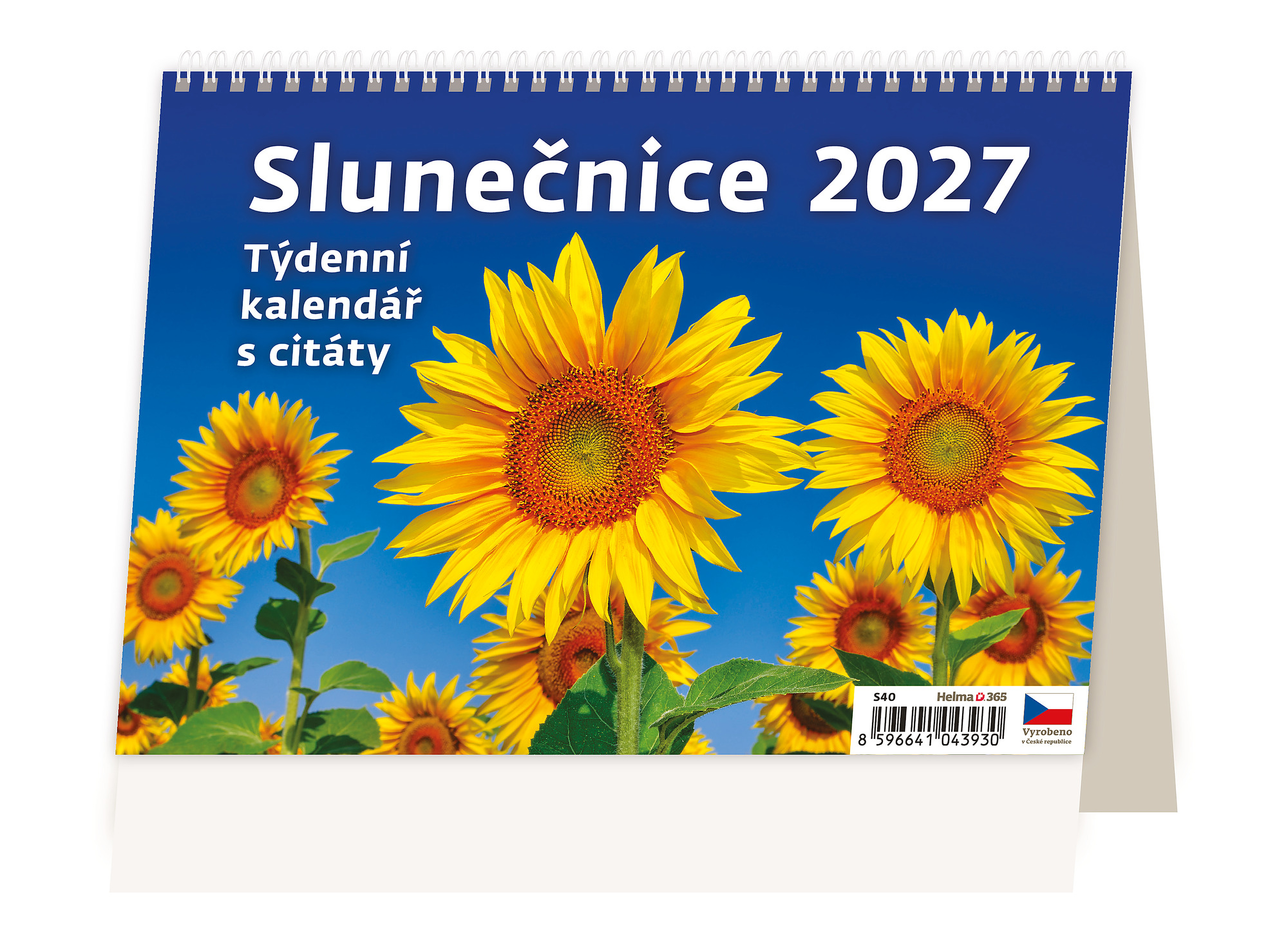 Stolní plánovací kalendář Slunečnice 2027