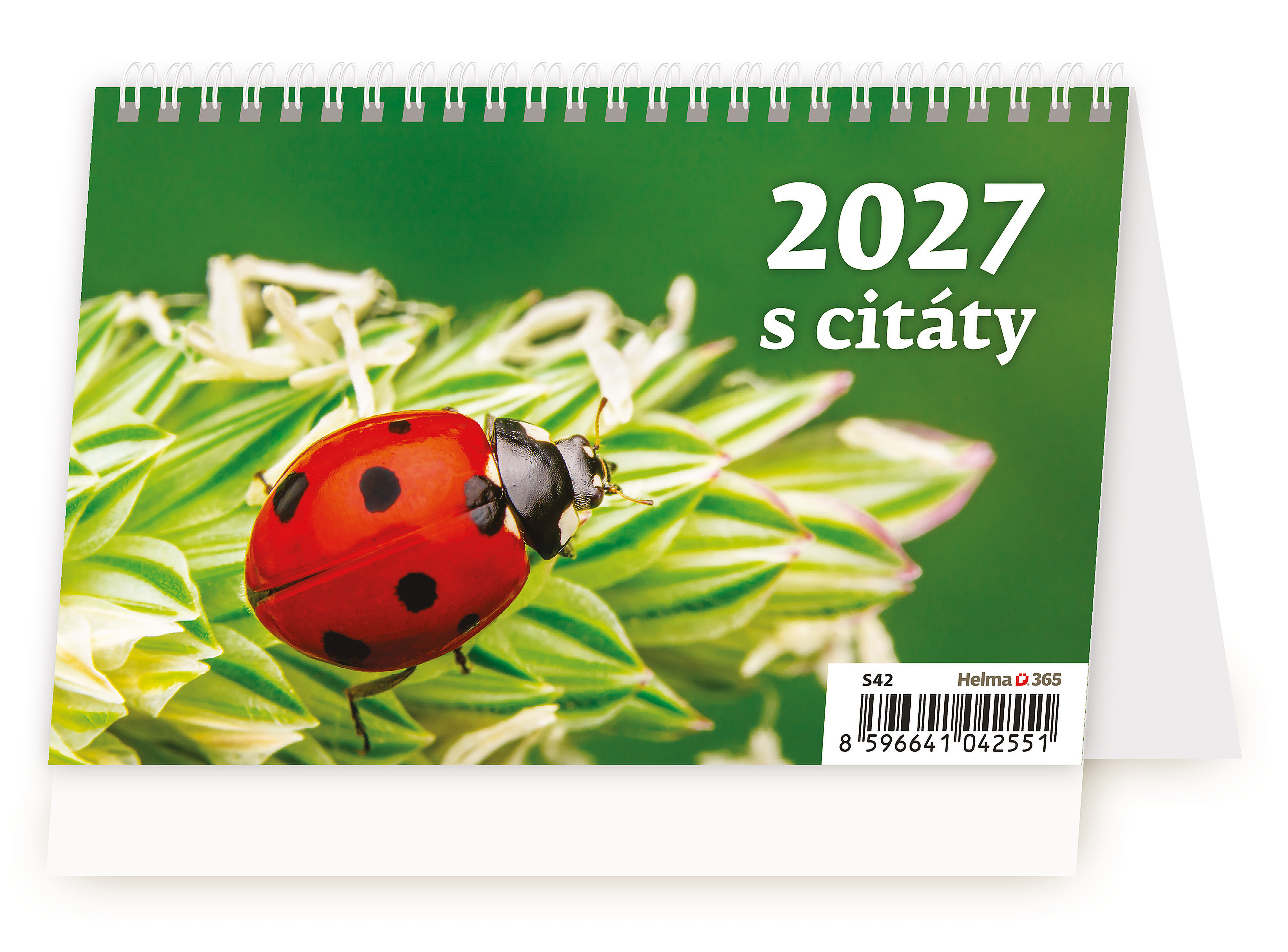 Stolní týdenní plánovací kalendář "S" s citáty 2027