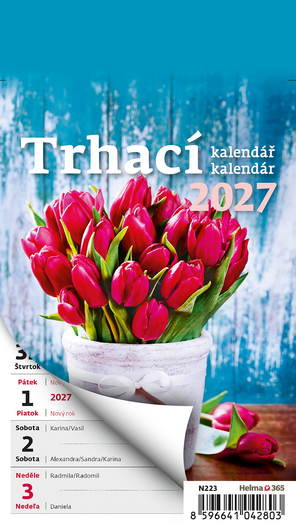Nástěnný týdenní trhací kalendář A6 2027
