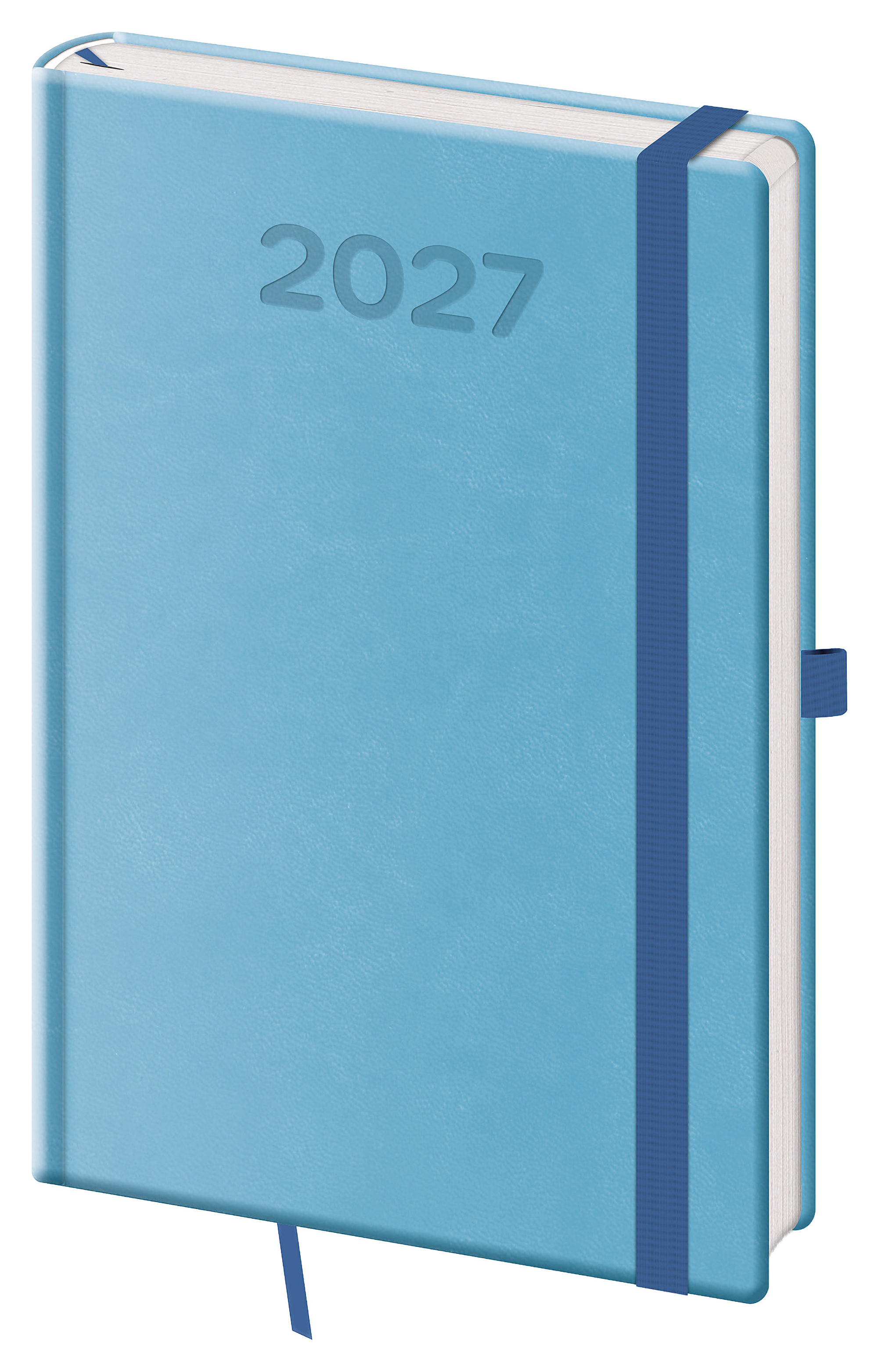 Týdenní diář Print Pop 2027, A5 - světle modrá