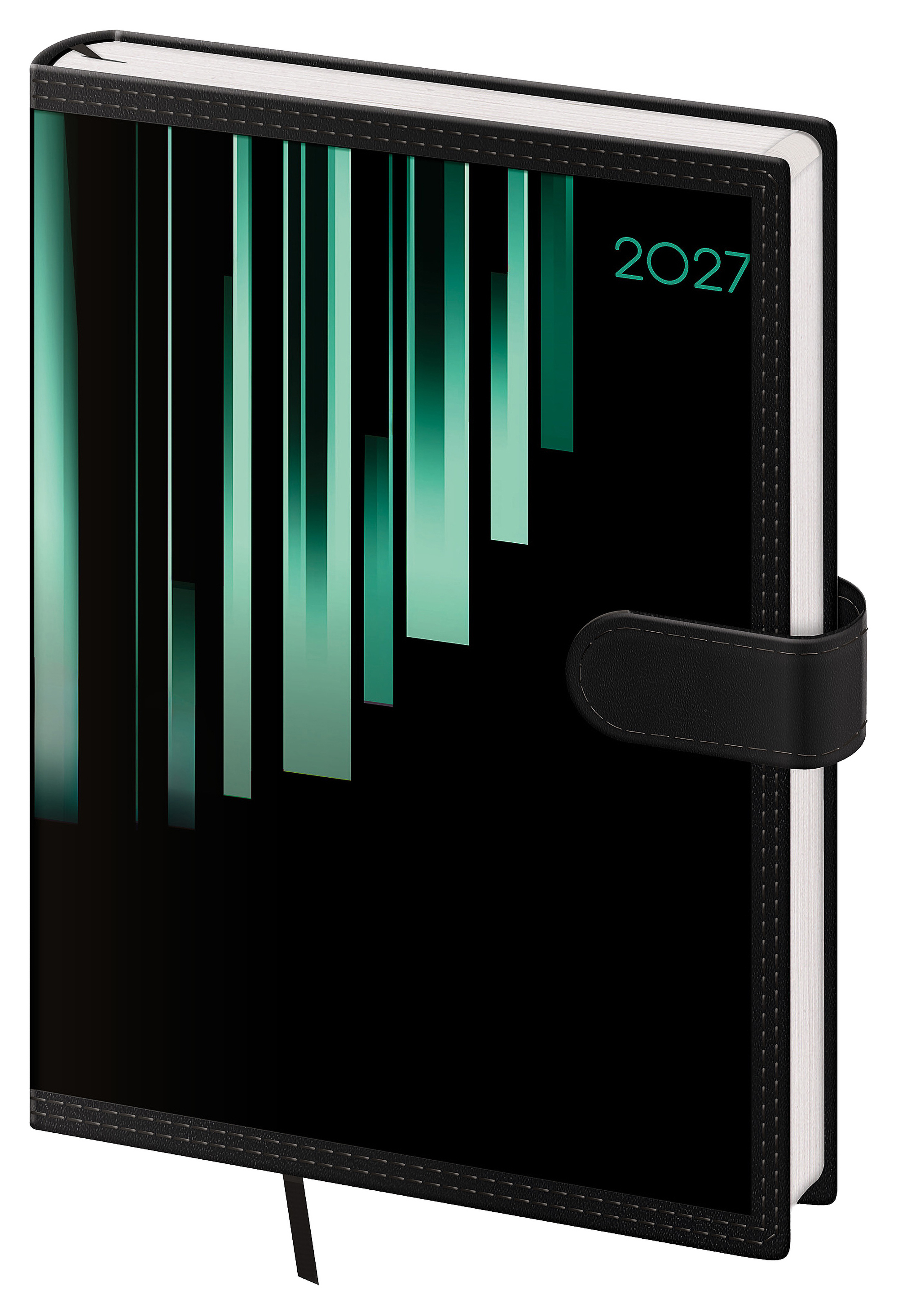 Týdenní diář Tone s magnetem 2027, A5 - zelená